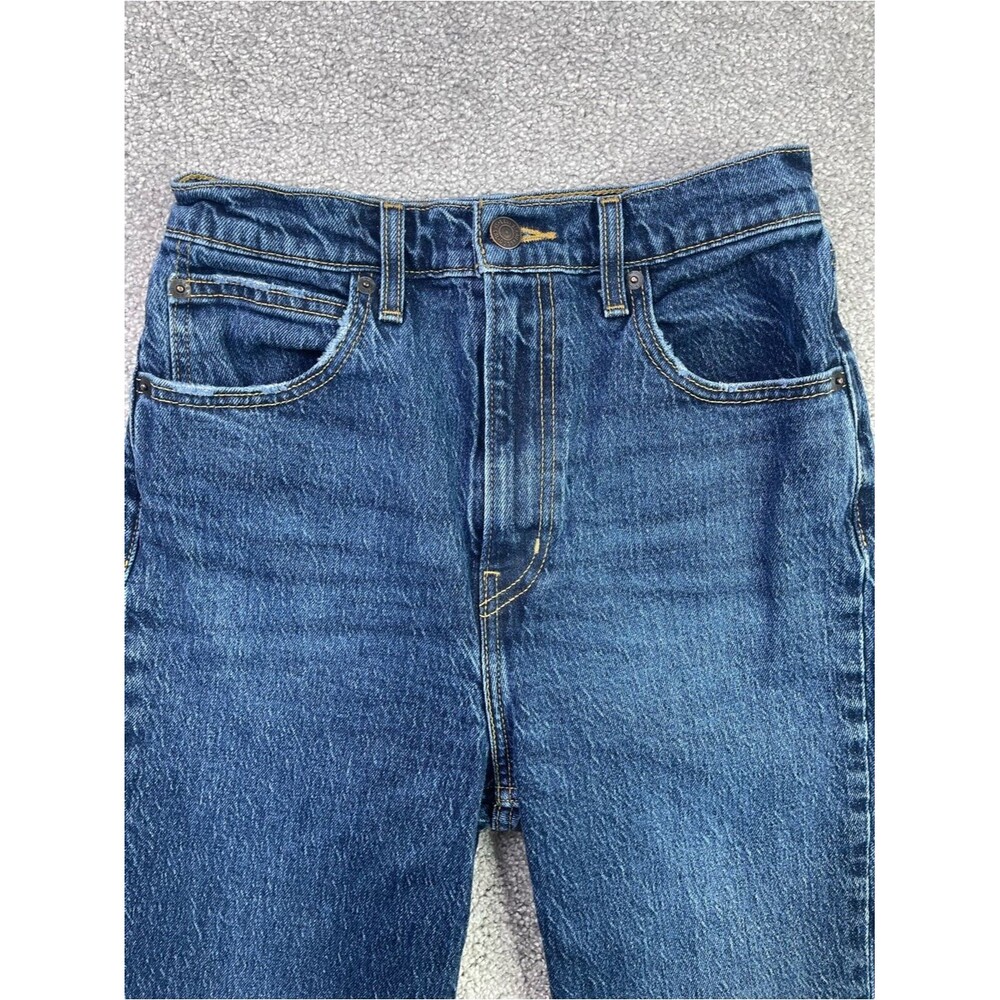 Levi's Premium Jeans Women’s 26 Blue 70s High Slim Straight Dark Wash Denim - Picture 2 of 12